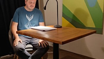 Martin Švanda v klubu Za školou Foto. Simona  M. Racková